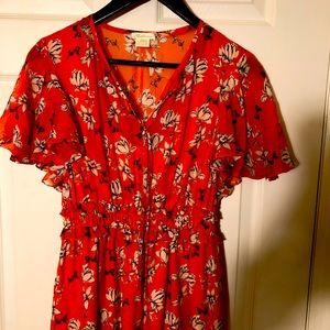 Shoshana sz 0 midi dress like new